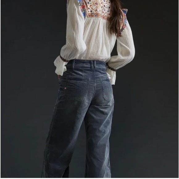NWT Pilcro from Anthropologie Carpenter Wide Leg Corduroy Pants 29 - Picture 3 of 10